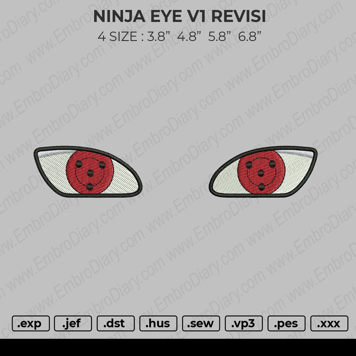Ninja Eye V1 Embroidery