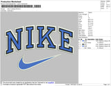 Nike 2 Outline Fill Embroidery