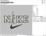 Nike Bugs Bunny Embroidery