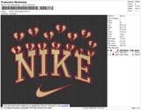 Nike Swoosh Broken Embroidery