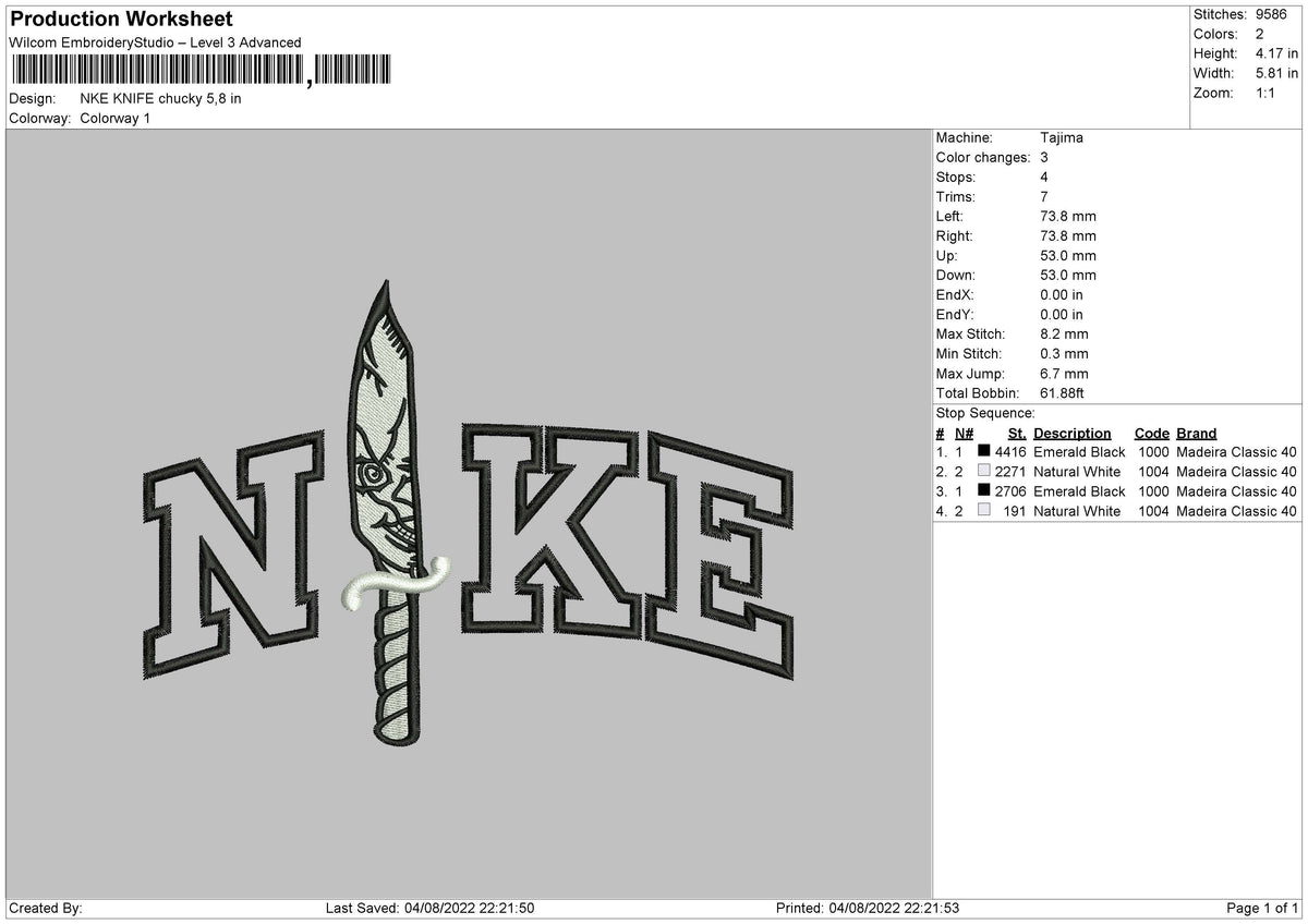 Nike Knife Chucky