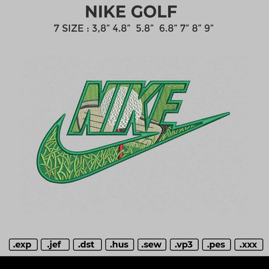 Nike Golf Embroidery File 7 size