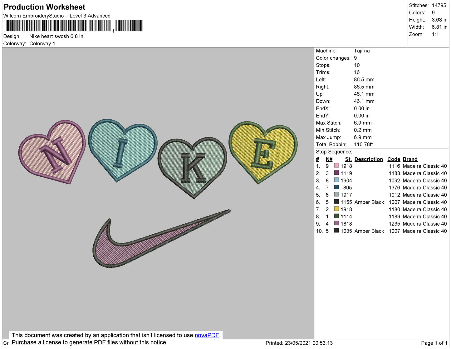 Nike Heart Swoosh