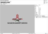 Nm Micro Embroidery File 6 sizes