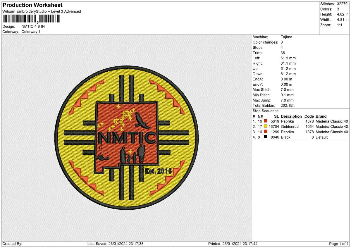 NMTIC Embroidery File 6 size
