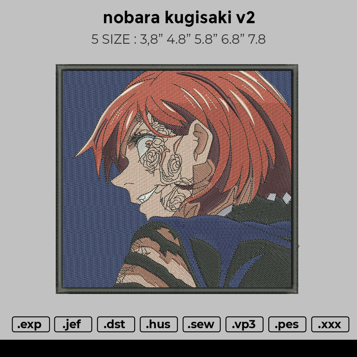 nobara kugisaki v2 Embroidery