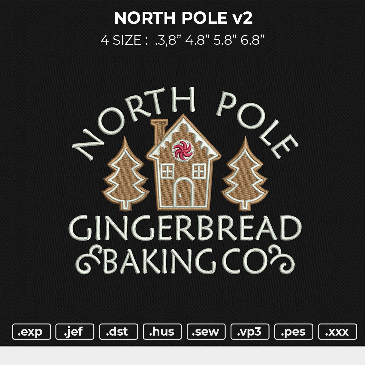 NORTH POLE v2 Embroidery