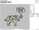 NOT TIPPING COW