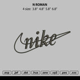 Nike Roman Embroidery