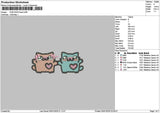 Cats 0401 Embroidery File 6 sizes