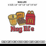 NugLife Embroidery File 6 sizes