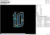 NUMBER10 Embroidery Machine 6 File