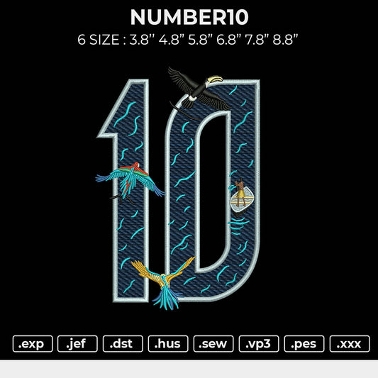 NUMBER10 Embroidery Machine 6 File