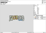 Norcotext Embroidery File 6 sizes