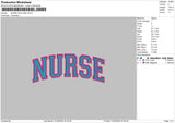 Nursetext 0102 Embroidery File 6 sizes
