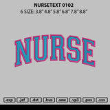 Nursetext 0102 Embroidery File 6 sizes
