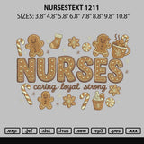 Nursestext 1211 Embroidery File 6 sizes