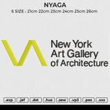 NYAGA Embroidery File 6 size