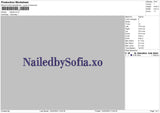 Nailed Embroidery File 6 sizes