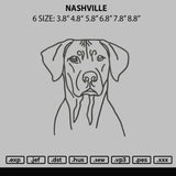 Nashville Embroidery File 6 sizes