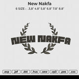 New Nakfa Embroidery File 6 size