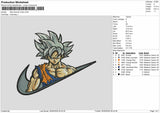 New Swoosh Goku Embroidery Design File