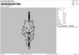 Mask1101 Embroidery File 6 sizes