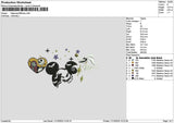 Mickeyhalloween Night Embroidery File 6 sizes