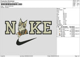 Nike Cat 2204 Embroidery File 6 sizes