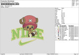 Nike chopper 2105 Embroidery Machine Design File 6 sizes
