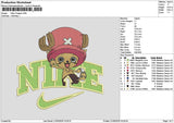 Nike chopper 2105 Embroidery Machine Design File 6 sizes