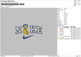 Nike Caroline V3 Embroidery File 6 sizes