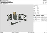 Nike Dog 0512b Embroidery File 6 sizes