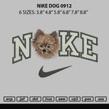 Nike Dog 0912 Embroidery File 6 sizes