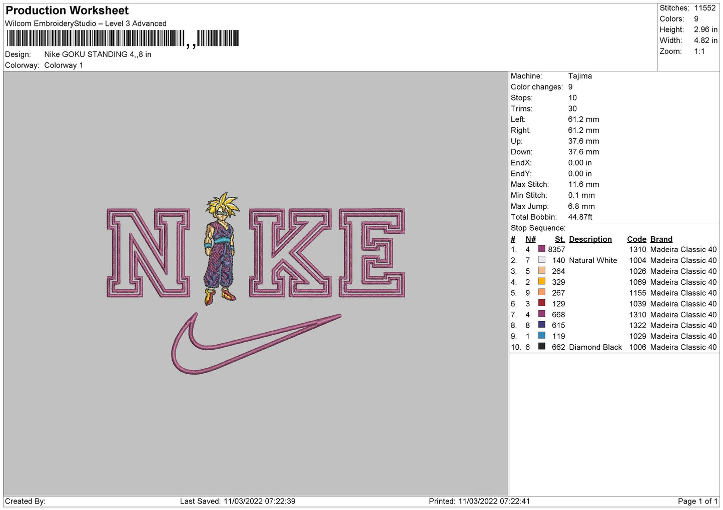 Nike Goku Standing
