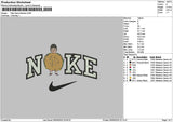 Nike Burger Embroidery File 6 sizes