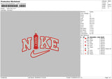Nike Kinky Embroidery File 6 sizes