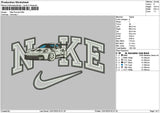 Nike Car 1201a Embroidery File 6 sizes