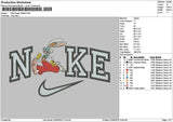 Nike Rabbit 0206 Embroidery File 6 sizes
