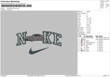Nike Toyota Supra Embroidery File 6 sizes