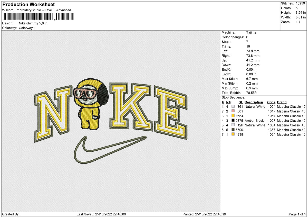 Nike Chimmy Embroidery
