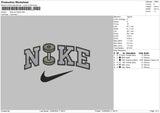 Nike Dumbell Embroidery File 6 sizes