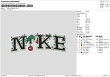 Nike Hand Grinch Embroidery File 6 sizes