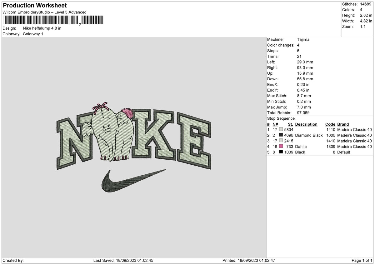 Nike Heffa Embroidery File 6 sizes