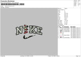 Nike Minnie Snow Embroidery File 6 sizes