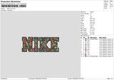 Nike Colorpattern Embroidery File 6 sizes