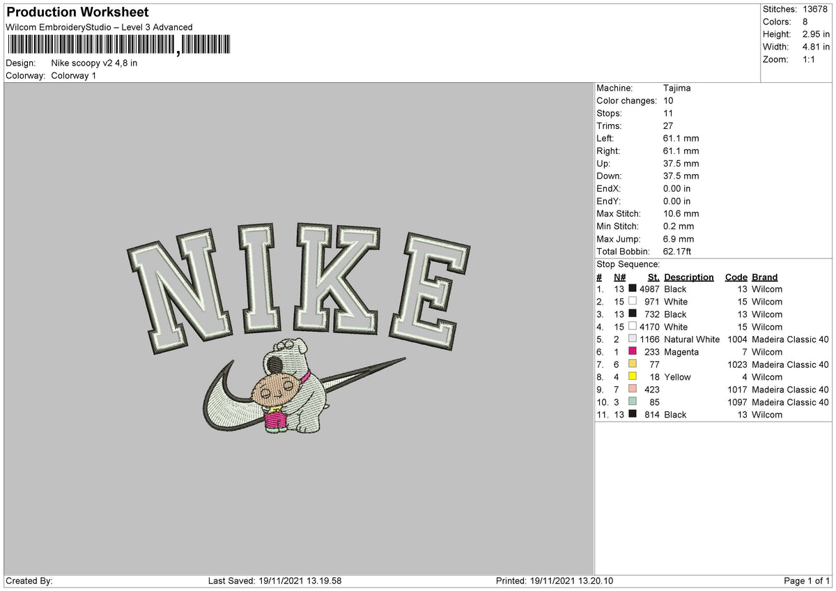 Nike Scoopy v2 Embroidery