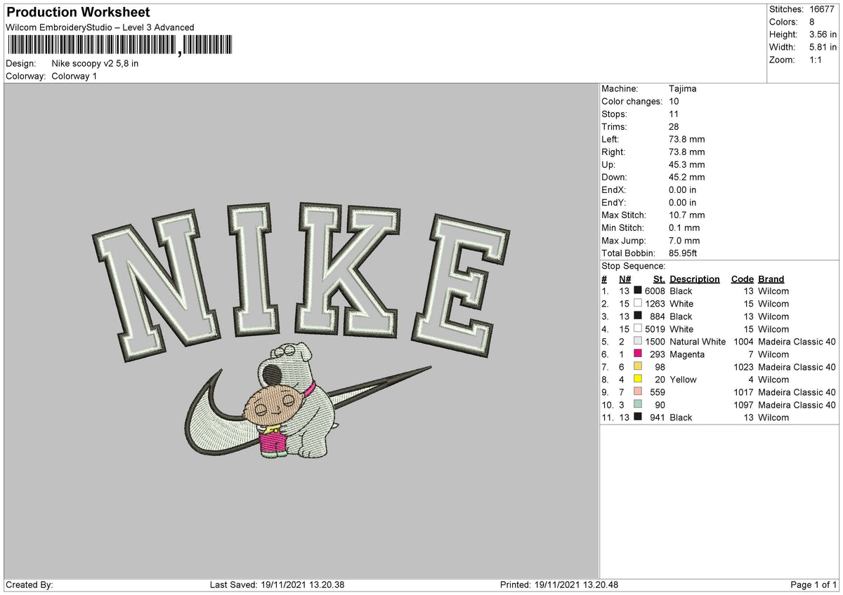 Nike Scoopy v2 Embroidery