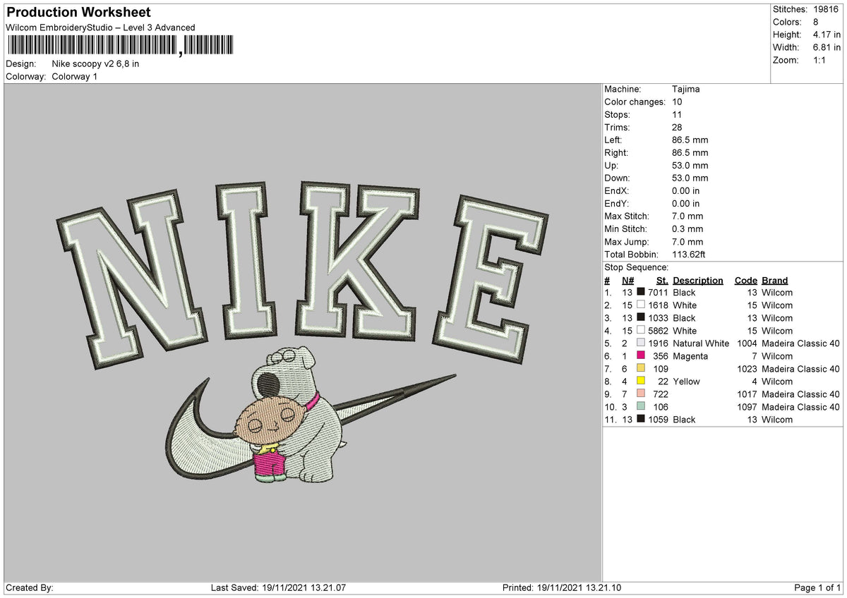 Nike Scoopy v2 Embroidery