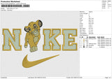 Nike Simba bigswoosh Embroidery File 6 size